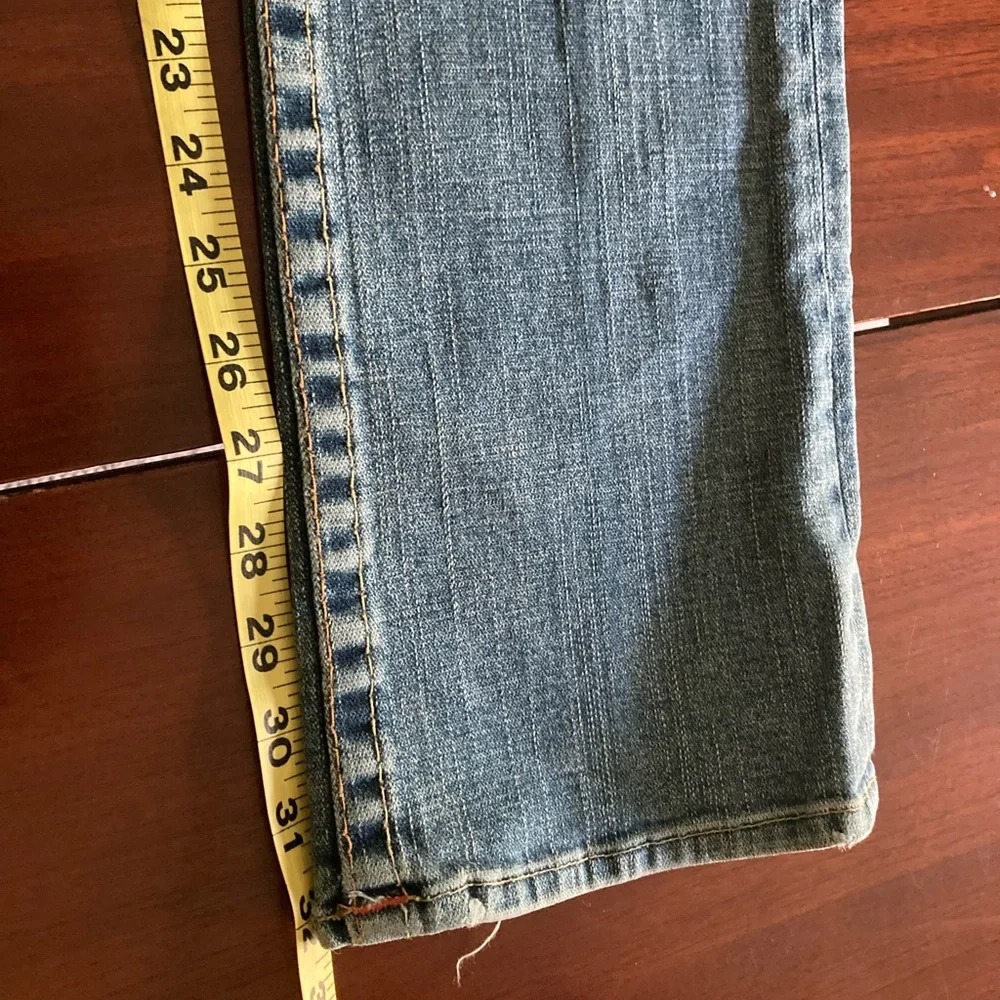 True Religion Women's Straight Leg Blue Jeans